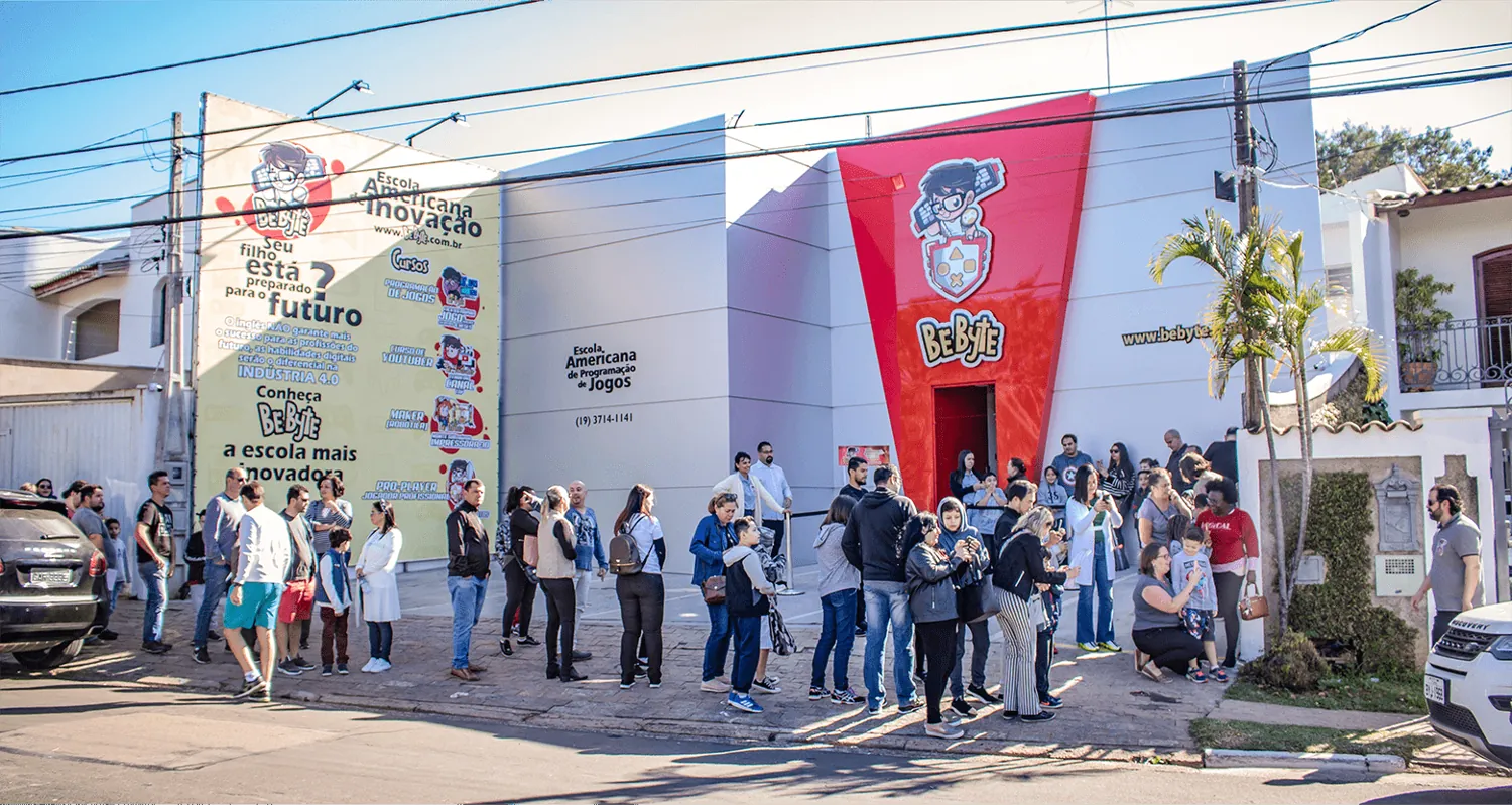 Fachada de um Centro de Inovação BeByte — Campinas/SP