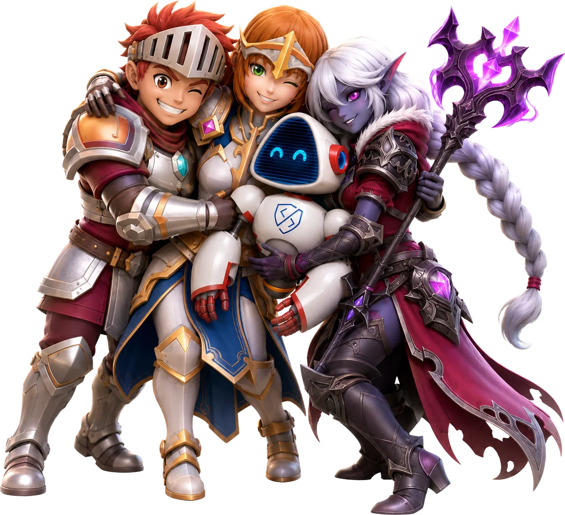 Personagens dos jogos da BeByte Publisher